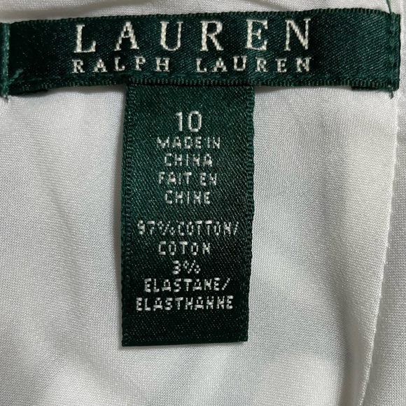 Ralph Lauren White 3/4 Sleeve Ribbed Tee - Picture 5 of 8